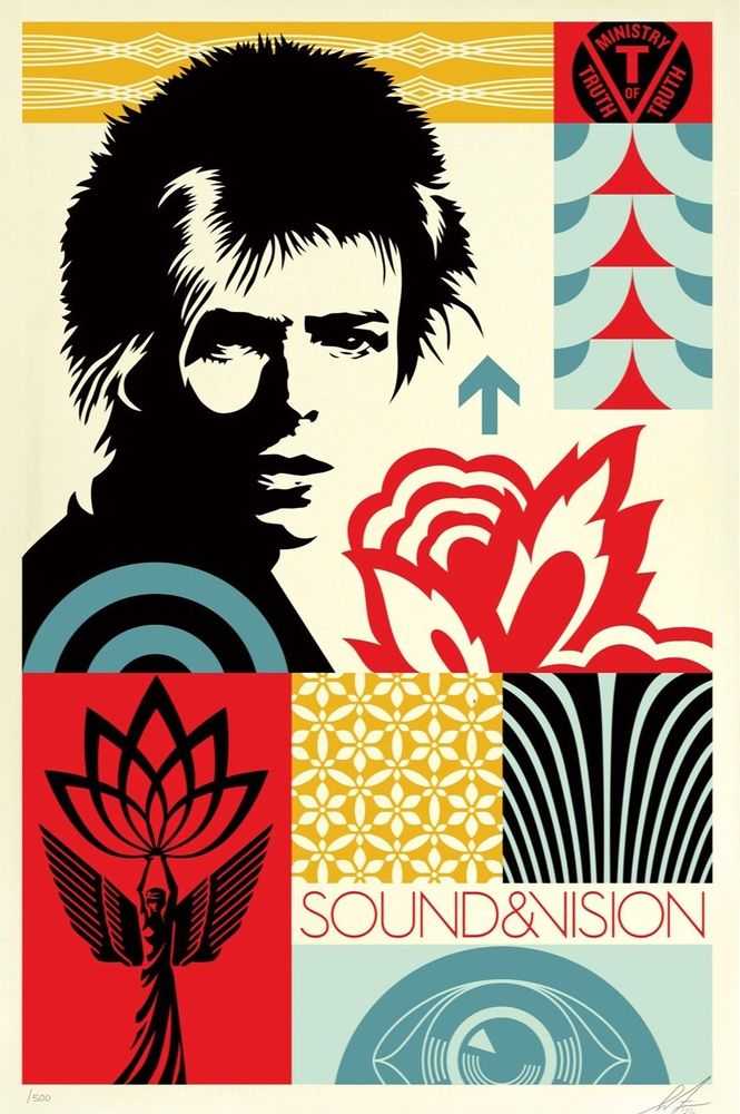 Shepard Fairey (Obey), ‘Modular Sound & Vision’, 2026, Print, Screen print on 80# cream Speckletone paper, Subliminal Projects, Numbered