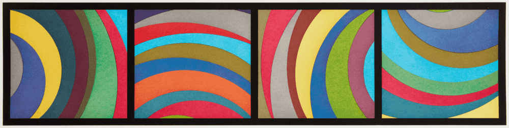 Sol LeWitt, ‘Irregular Arcs from Four Sides’, 1997, Print, Somerset twxtured white, null, Numbered