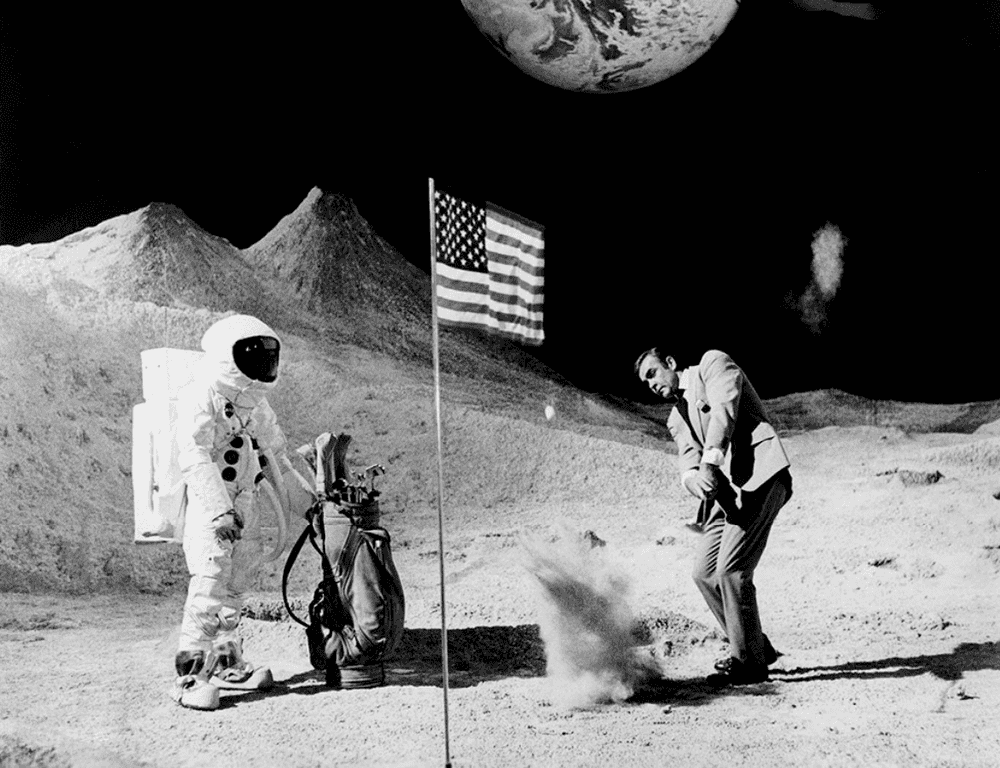 Terry O'Neill, ‘Bond on the Moon’, 1971, Print, Posthumous estate-stamped gelatin silver print, embossed, null, 