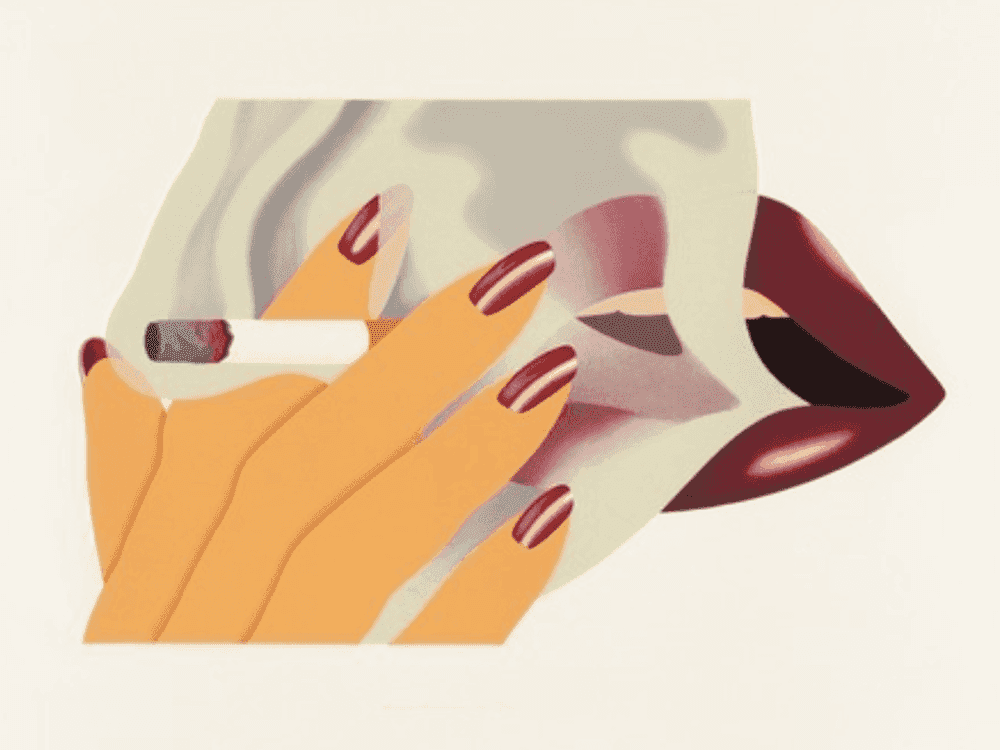 Tom Wesselmann, ‘The Smoker’, 1976, Print, Embossed lithograph, null, 