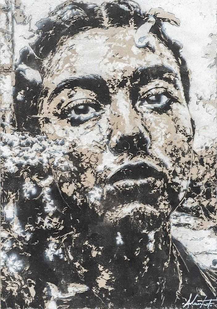 Vhils, ‘Lexicon’, 2026, Print, Papier-mâché and spray paint, Underdogs Gallery, Numbered