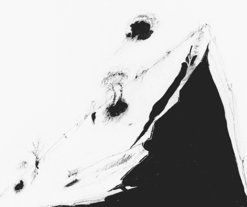 Wayne Thiebaud, ‘Peak’, 2015, Print, Direct gravure, Crown Point Press, Numbered