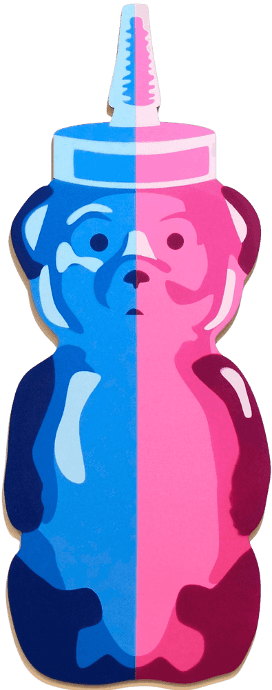 fnnch, ‘Trans Bear’, 2021, Sculpture, Spray paint on cut maple plywood, null, Numbered