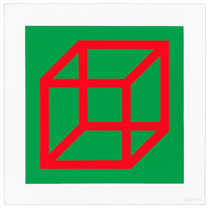 Open Cube in Color on Color, Plate #04