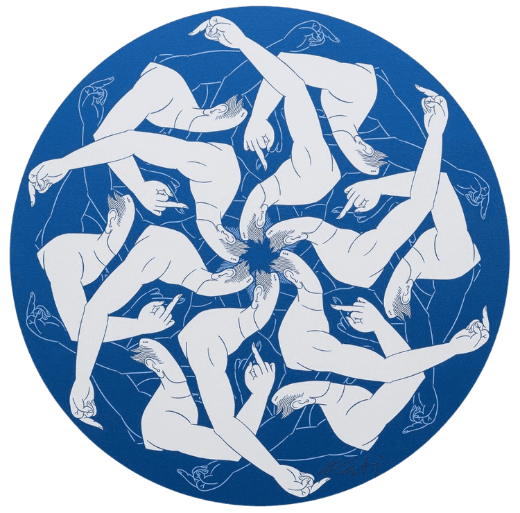 Circle in Blue
