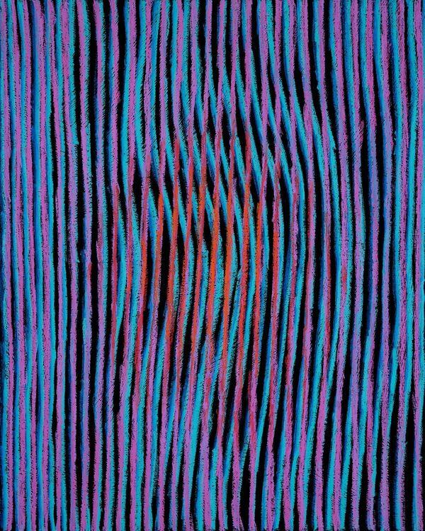 Freehand Moiré 001 (Paper Print)
