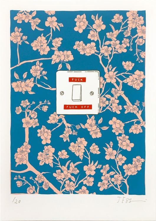 Apple Blossom (Blue and Pink)