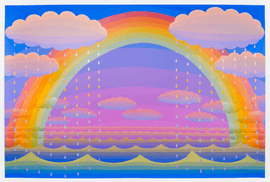 Rainbow with Rain Clouds