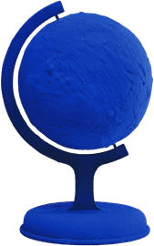Globe Terrestre Bleu