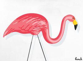 Large Flamingo