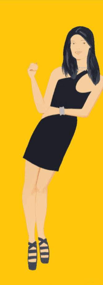 Alex Katz, ‘Yi- Black Dress’, 2015, Print, Silkscreened in 32 colors, null,