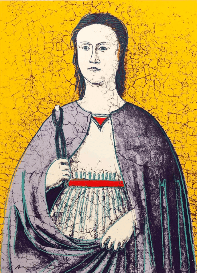 Andy Warhol, ‘Saint Apollonia (FS II.333)’, 1984, Print, Screenprint on Essex Offset Kid, null, Numbered