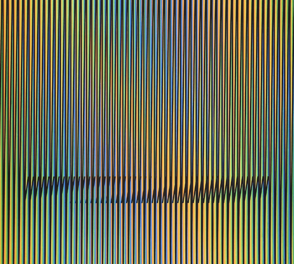 Carlos Cruz-Diez, ‘Inducción Cromática a Doble frecuencia Serie Caura Permutación I’, 2015, Print, Lithography on paper, null,