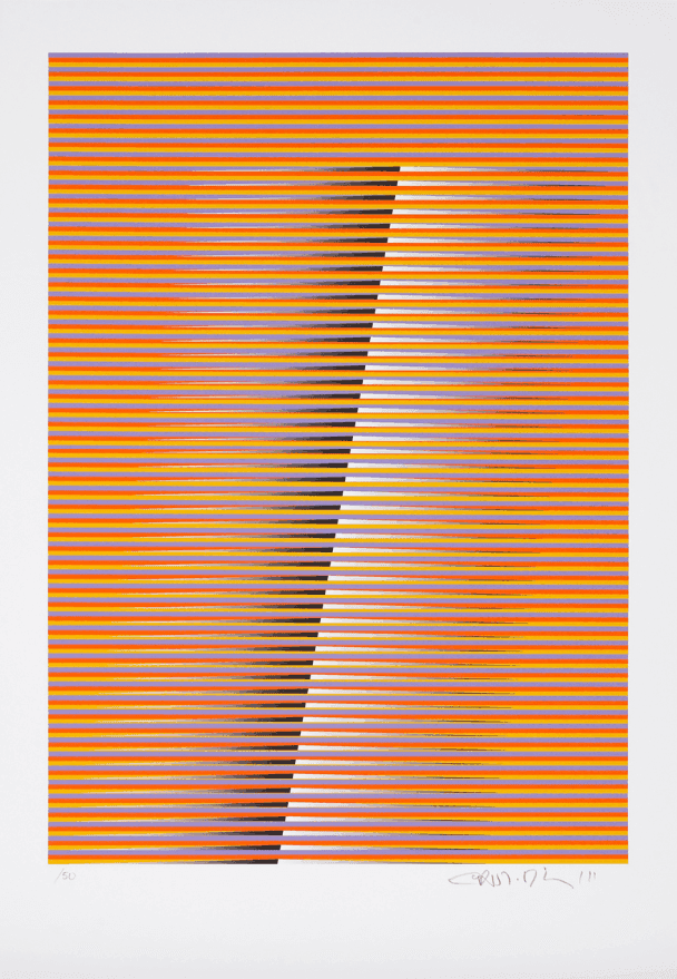 Carlos Cruz-Diez, ‘Induction Chromatique Navidad 1K’, 2010, Print, Printed Paper, Atelier Cruz-Diez, Numbered, Dated