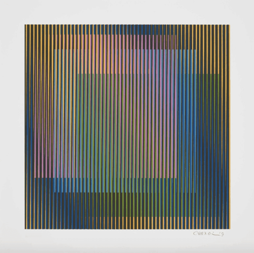 Carlos Cruz-Diez, ‘Induction Chromatique à Double Fréquence III’, 2019, Print, Screenprint in colors, null, Numbered