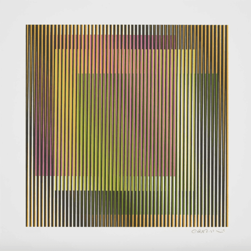 Carlos Cruz-Diez, ‘Induction Chromatique à Double Fréquence I’, 2019, Print, Screenprint in colors, null, Numbered