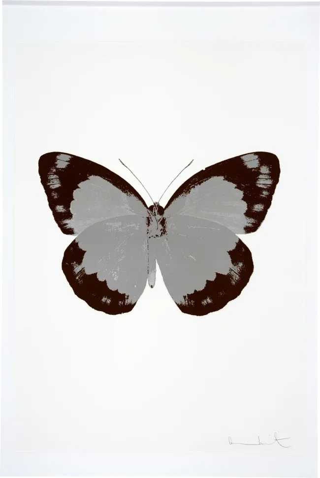 Damien Hirst, ‘The Souls II - Silver Gloss - Chocolate - Blind Impression’, 2010, Print, 2 colour foil block on 300gsm Arches 88 archival paper., Paul Stolper and Other Criteria, Numbered