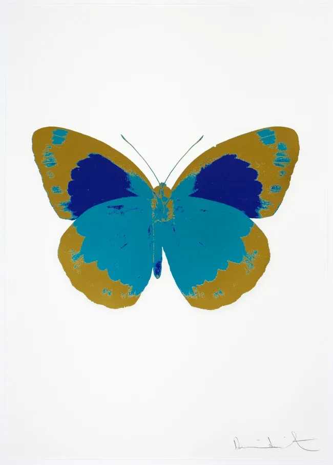 Damien Hirst, ‘The Souls II - Topaz - Oriental Gold - Westminster Blue’, 2010, Print, 2 colour foil block on 300gsm Arches 88 archival paper., Paul Stolper and Other Criteria, Numbered