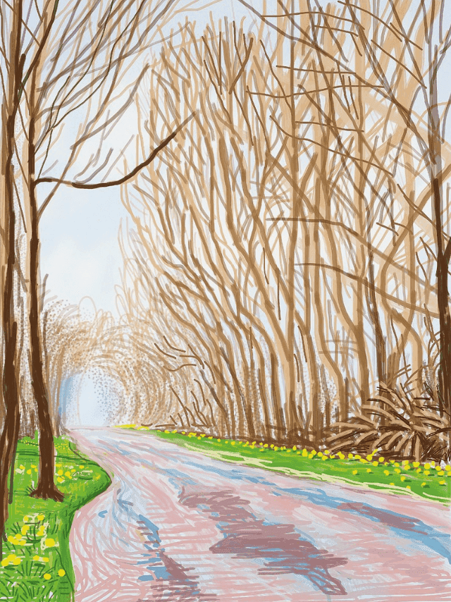 David Hockney, ‘The Arrival Of Spring In Woldgate East Yorkshire 1st April 2011’, 2011, Print, Archival digital work, null, Numbered