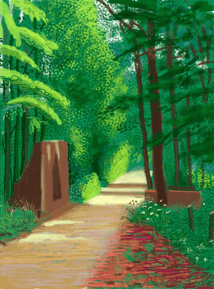 David Hockney, ‘The Arrival Of Spring In Woldgate East Yorkshire 2nd June 2011’, 2011, Print, Digitally produced work, null, Numbered