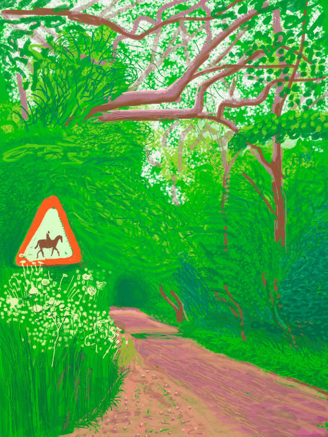 David Hockney, ‘The Arrival Of Spring In Woldgate East Yorkshire 30th May 2011’, 2011, Print, Digital media impression, null, Numbered
