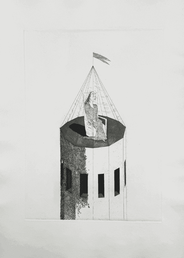 David Hockney, ‘The Princess In Her Tower’, 1969, Print, Stone lithograph, null, Numbered