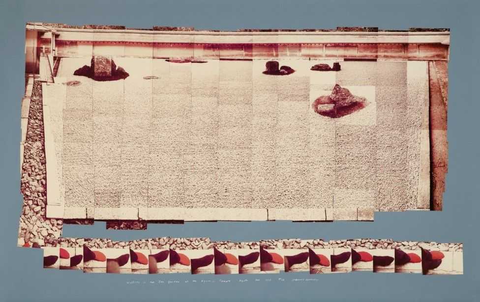 David Hockney, ‘Walking In The Zen Garden At The Ryoanji Temple’, 1983, Print, Offset litho, null, Numbered