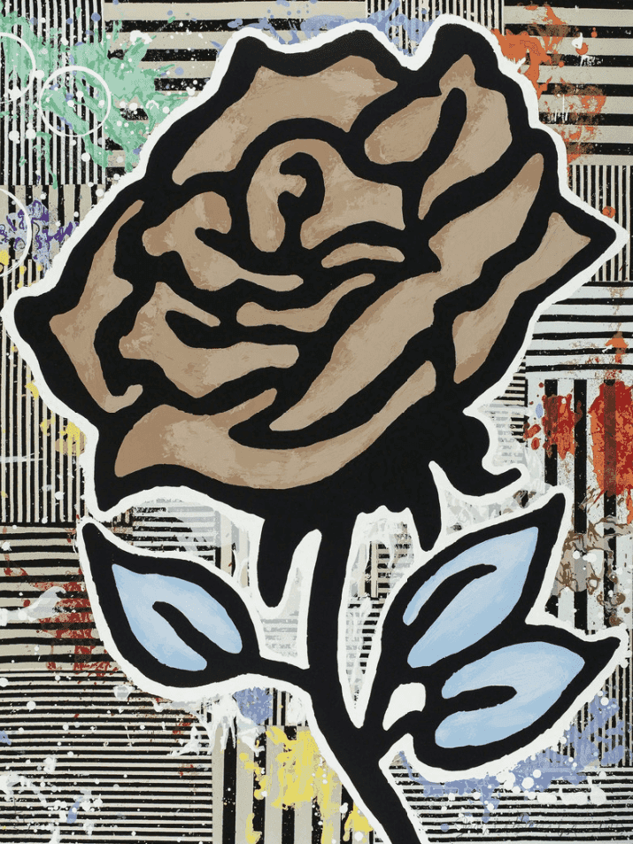 Donald Baechler, ‘Brown Rose’, 2016, Print, 28-color Silkscreen on 2-ply Museum Board, null, Numbered, Dated