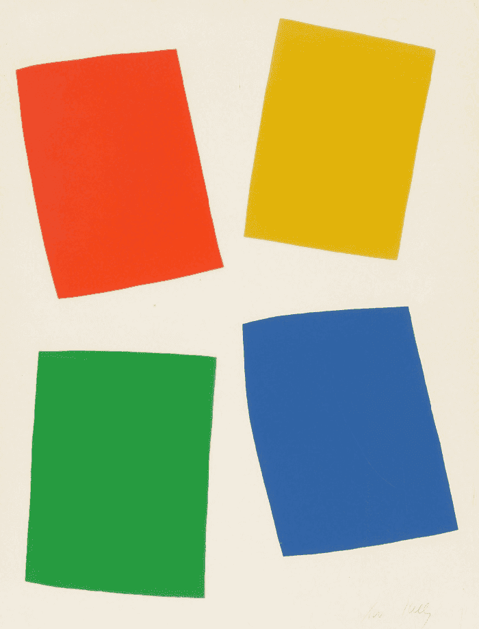 Ellsworth Kelly, ‘Vivian Beaumont Theater, Lincoln Center’, 1965, Print, Lithograph in colors, null, Numbered