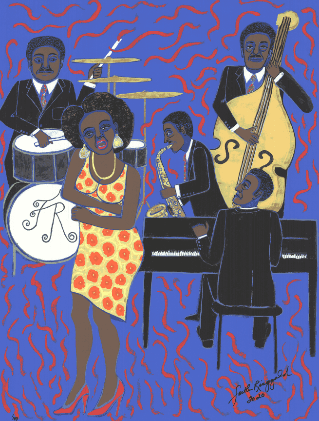 Faith Ringgold, ‘Mama Can Sing Papa Can Blow IV - Love Me’, 2004, Print, Silkscreen, Serpentine, Numbered