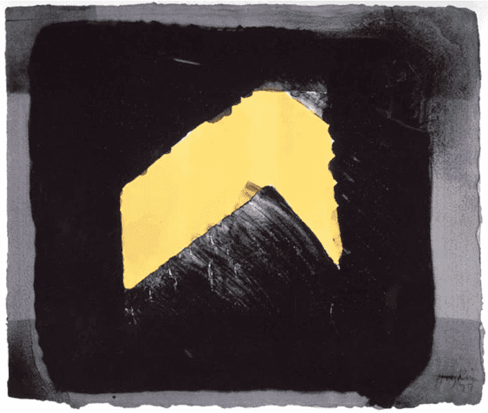Howard Hodgkin, ‘Jarid's Porch’, 1977, Print, Lithograph with hand-colouring in gouache on Lexington hand-made paper, null, Numbered, Dated