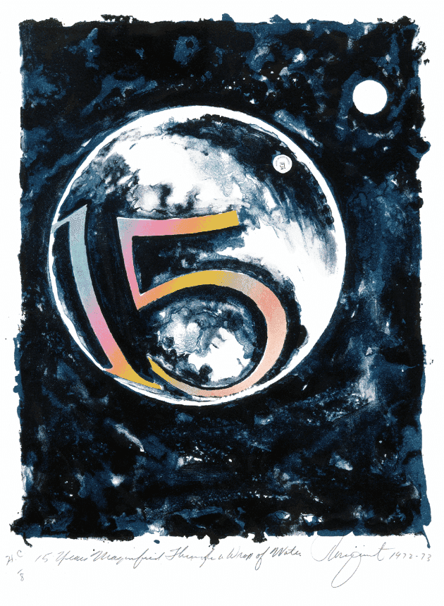 James Rosenquist, ‘15 Years Magnified Through a Drop of Water’, 1972, Print, Lithograph in 9 colors on Auvergne a la main paper, Universal Limited Art Editions, Numbered, Dated