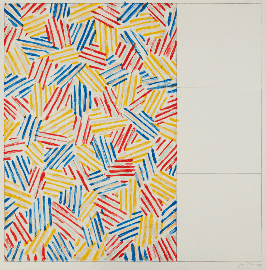Jasper Johns, ‘#1 (After 'Untitled 1975') (ULAE 174)’, 1976, Print, Lithograph on Rives BFK wove paper, Gemini G.E.L., Numbered, Dated