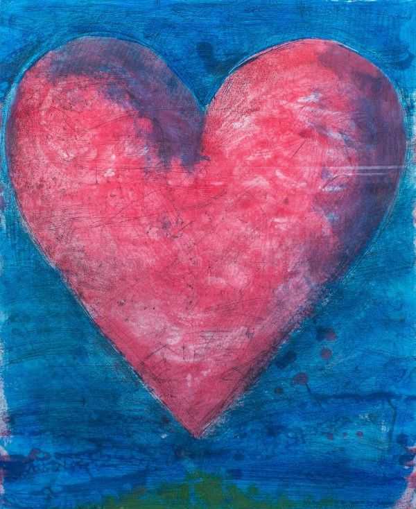 Jim Dine, ‘A Heart on the Rue de Grenelle’, 1981, Print, Hand painted etching, soft-gound and aquatint on Rives BFK, null, Numbered, Dated