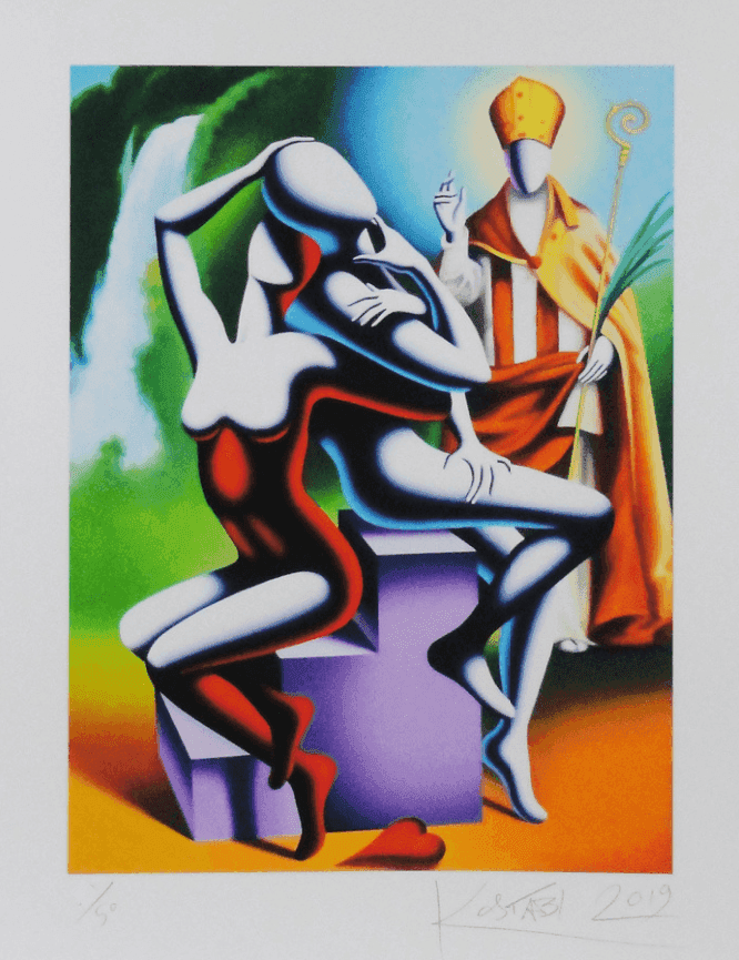 Mark Kostabi, ‘House of Love Ascent’, 2019, Print, Giclée, null, Numbered
