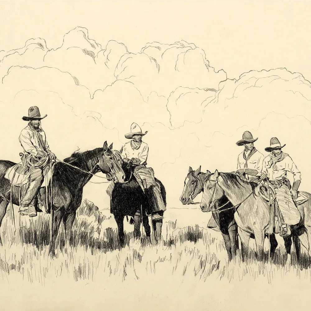 Mark Maggiori, ‘West Texas Riders’, 2022, Print, pencil on paper, null,