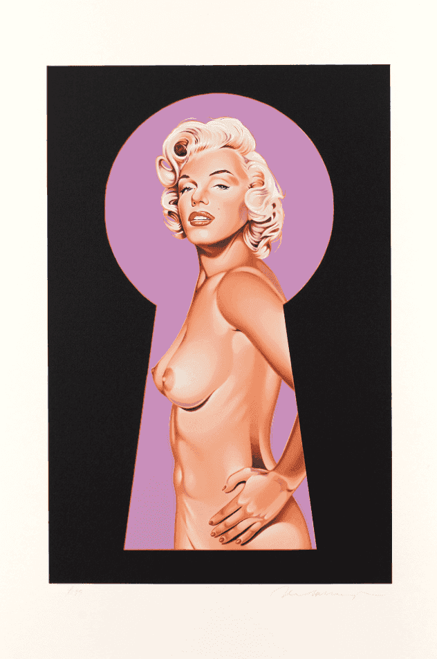 Mel Ramos, ‘Peek a Boo Marilyn’, 2002, Print, Lithograph on paper, null, Numbered