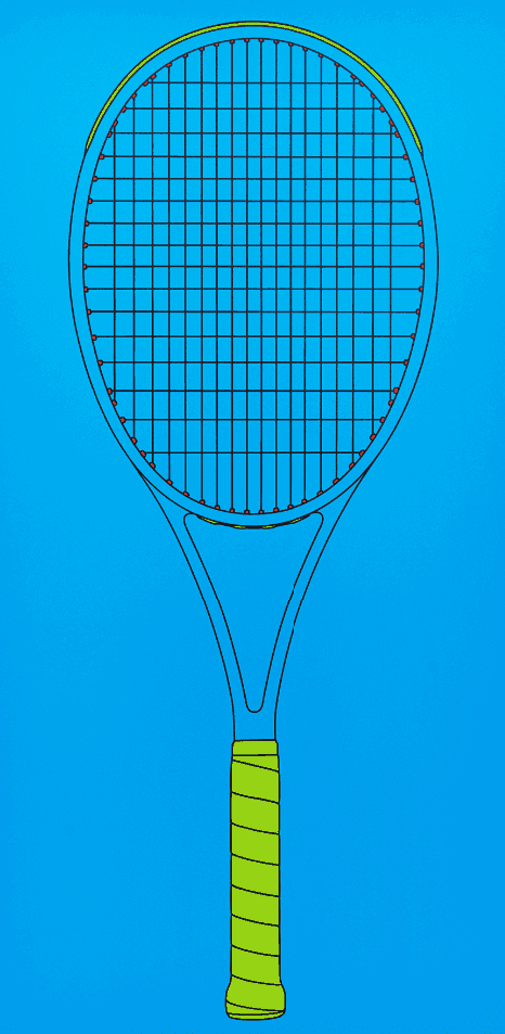 Michael Craig-Martin, ‘Blue Racket’, 2016, Print, Silkscreen, null,