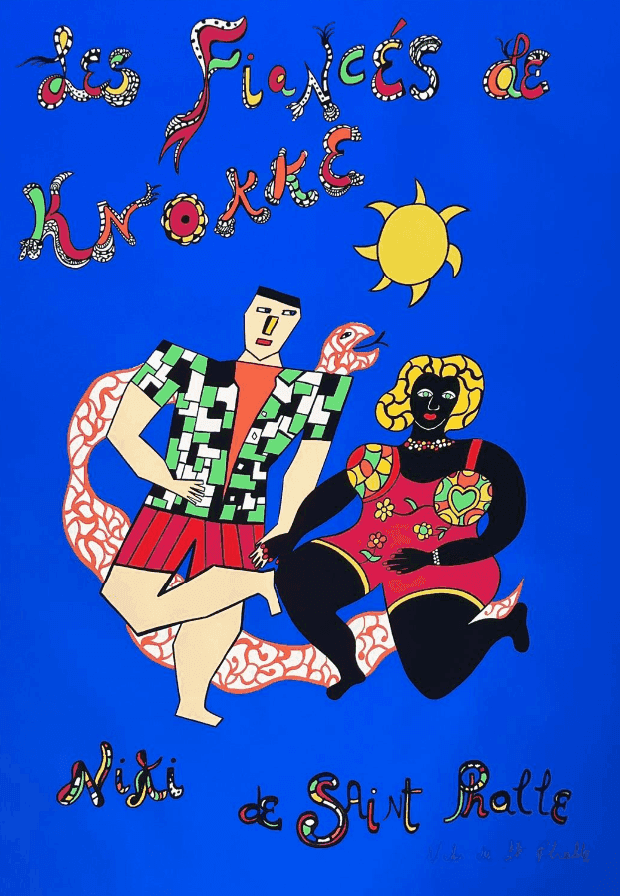 Niki de Saint Phalle, ‘Les Fiancés de Knokke ’, 1993, Print, Silksreen on paper, null,