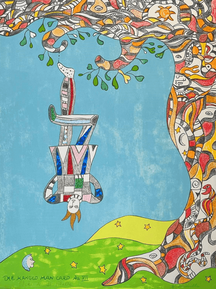 Niki de Saint Phalle, ‘The Hanged Man - Card No.11’, 1999, Print, Lithograph on paper, null, Numbered