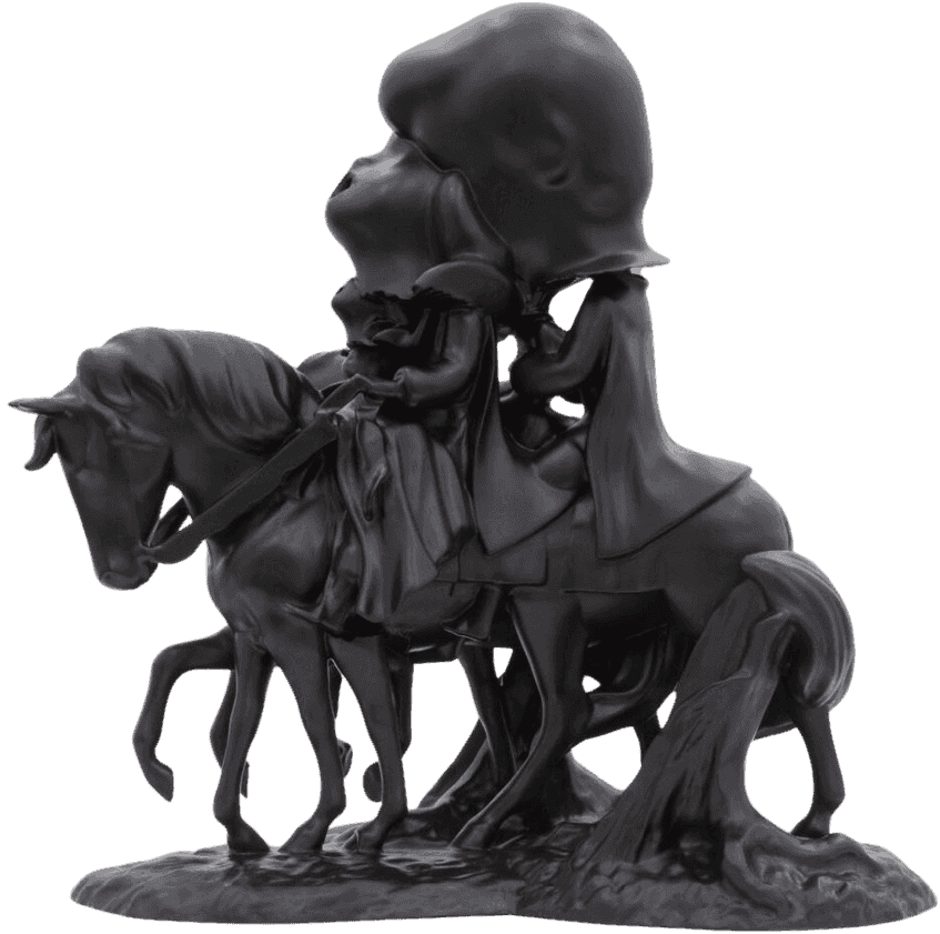 Paul McCarthy, ‘White Snow and Prince on Horseback’, 2016, Sculpture, Bronze with black patina, null,
