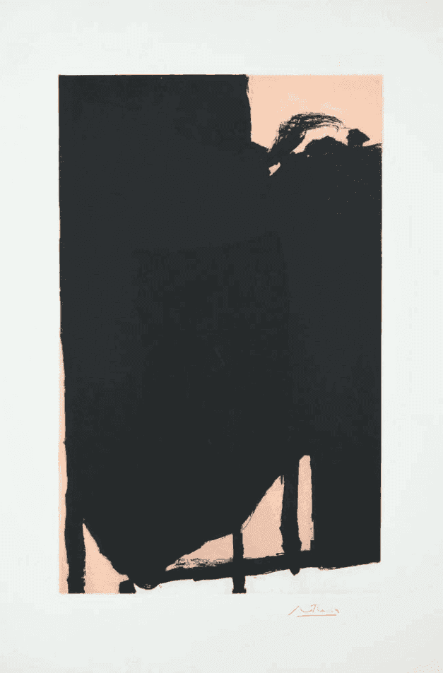 Robert Motherwell, ‘Elegy Fragment II’, 1985, Print, Etching & Aquatint, Tyler Graphics Ltd., Numbered