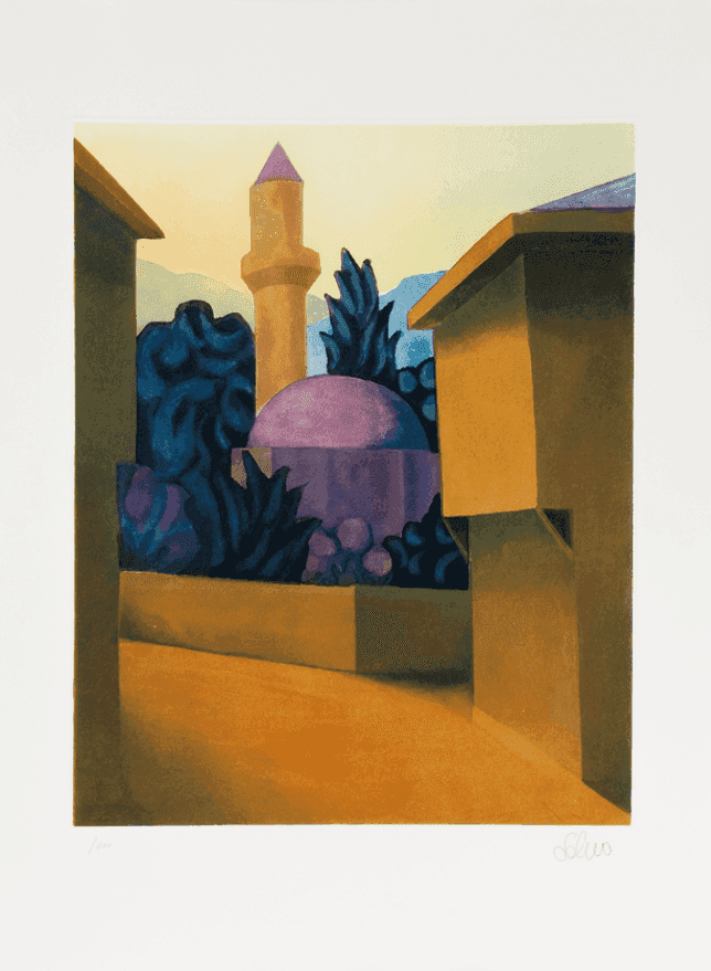 Salvo, ‘IL Minareto’, 1990, Print, Aquatint in color on paper, null,