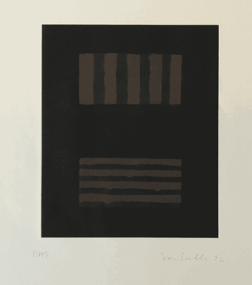 Sean Scully, ‘Heart of Darkness II’, 1992, Print, Etching, Aquatint, Sugarlift, and Spitbite Print on Magnani Paper, null, Numbered, Dated