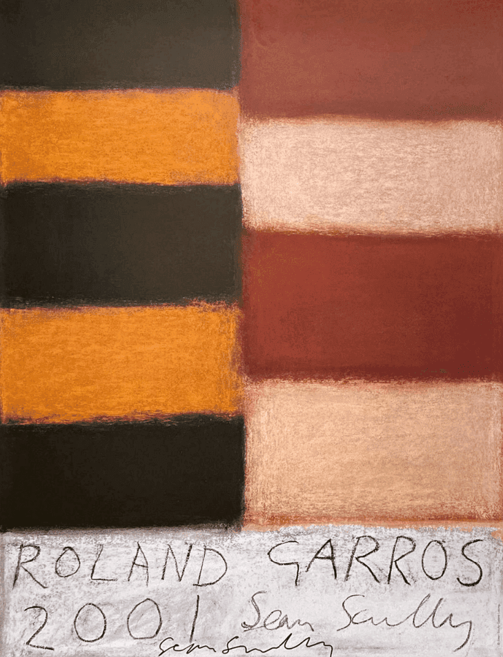 Sean Scully, ‘Roland Garros French Open Tennis Tournament ’, 2001, Print, Offset lithograph poster, Galerie Lelong,