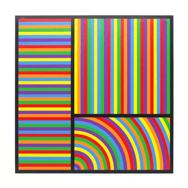 Sol LeWitt, ‘Color Bands, Plate # 08’, 2000, Print, Linocut in colors in Somerset paper, null, Numbered