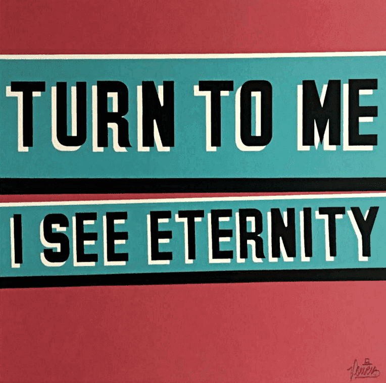 Stephen Powers, ‘Turn to Me I See Eternity’, 2016, Print, Three color screenprint on 235g Coventry Rag, null, Numbered