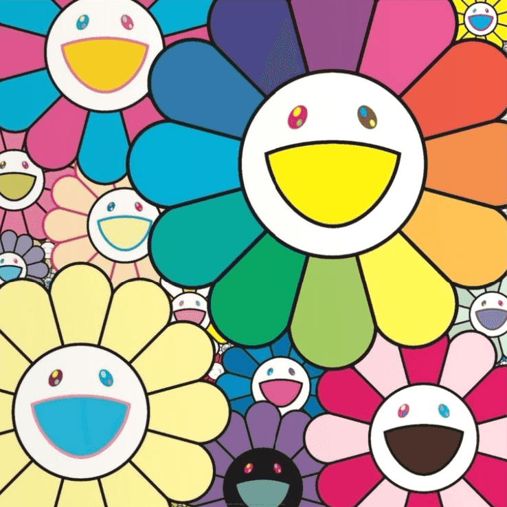 Takashi Murakami, ‘Lots of Flowers’, 2025, Print, 4c offset print + cold stamp, null, Numbered