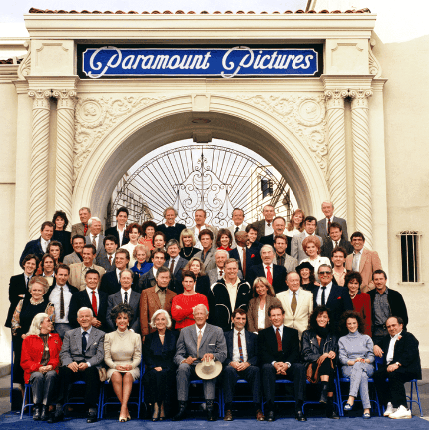 Terry O'Neill, ‘Actors of Paramount Pictures at the studio's 75th anniversary in Hollywood’, 1987, Print, C-type print, null, Numbered