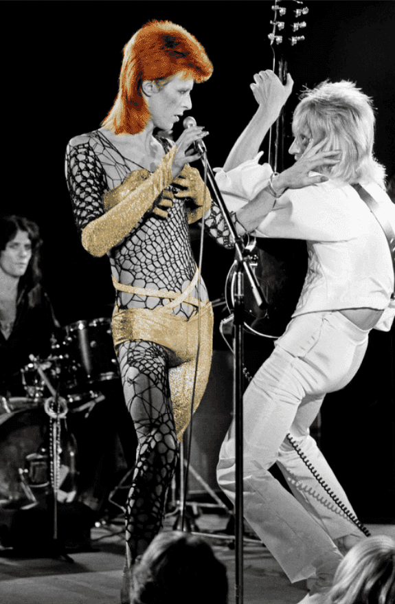 Terry O'Neill, ‘David Bowie as Ziggy Stardust at the Marquee Club’, 1973, Print, Limited Edition Colour C-Type Print, null, Numbered